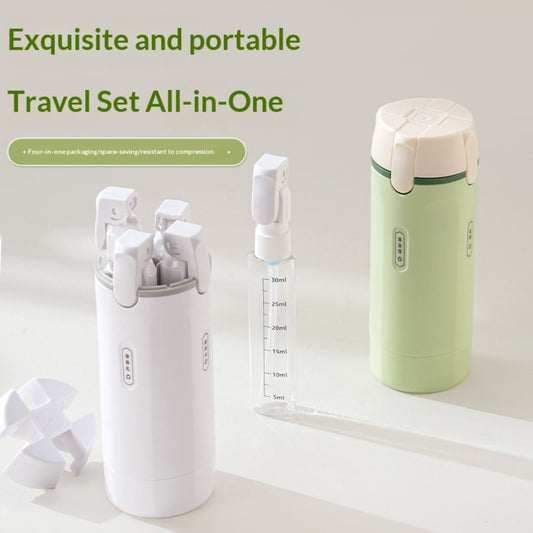 4-in-1 Portable Travel Dispenser Bottle