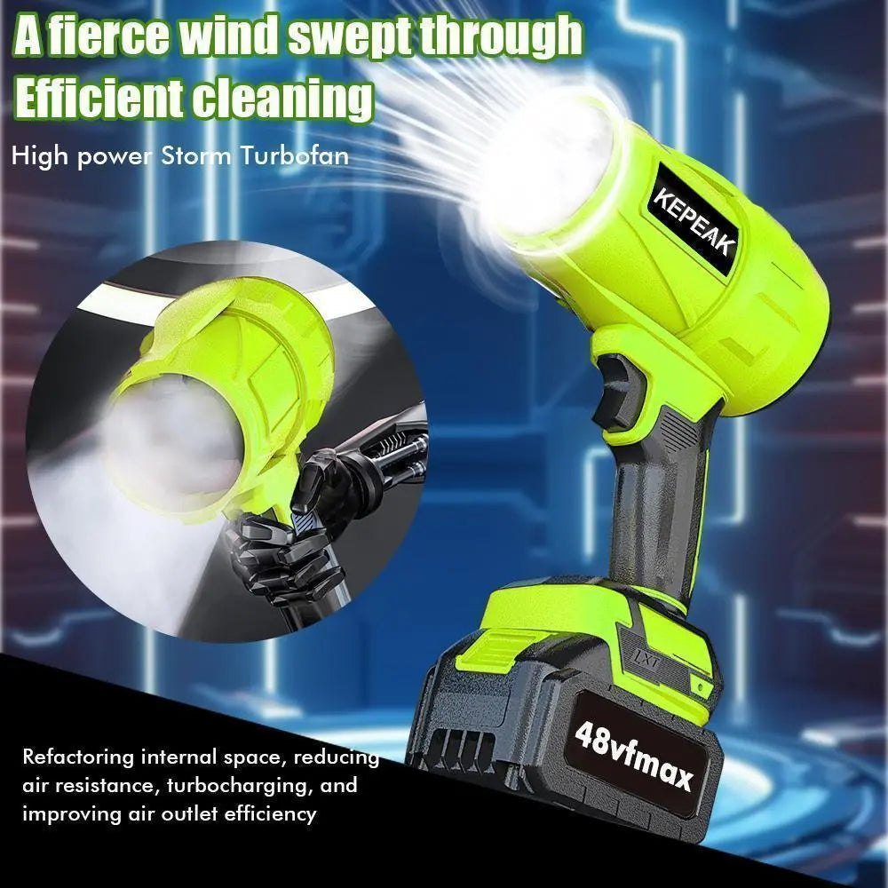 Turbo Jet Blower,Leaf Blower, Violent Turbo Fan, Pure Copper Motor,Car Drying after Wash, Handheld Snow Blower,Cordless Turbo Power Air Duster,Home Improve,Garden Mainte Holiday Gifts