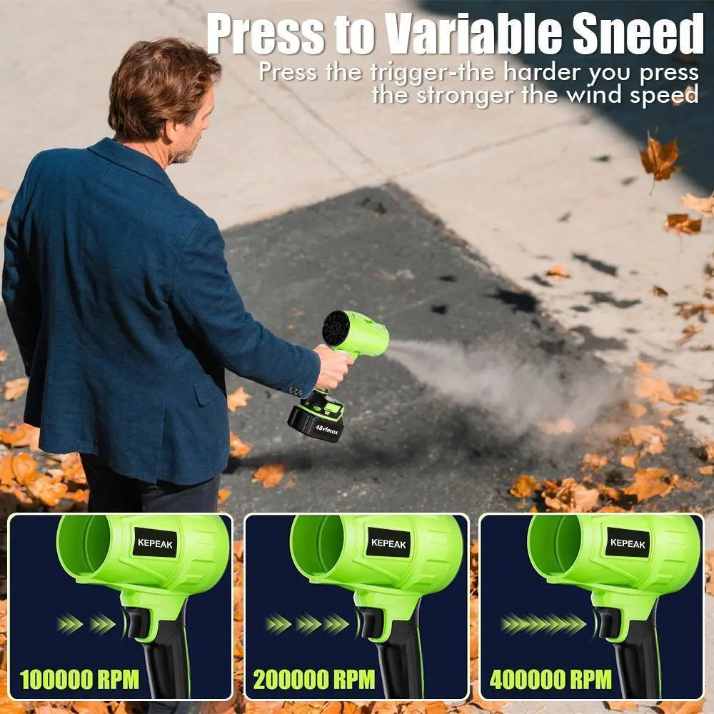 Turbo Jet Blower,Leaf Blower, Violent Turbo Fan, Pure Copper Motor,Car Drying after Wash, Handheld Snow Blower,Cordless Turbo Power Air Duster,Home Improve,Garden Mainte Holiday Gifts