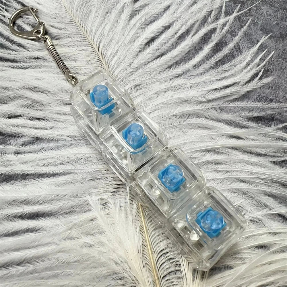 Mechanical Keyboard Fidget Clicker Keychain