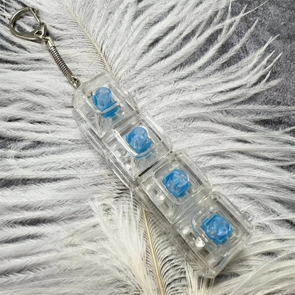 Mechanical Keyboard Fidget Clicker Keychain