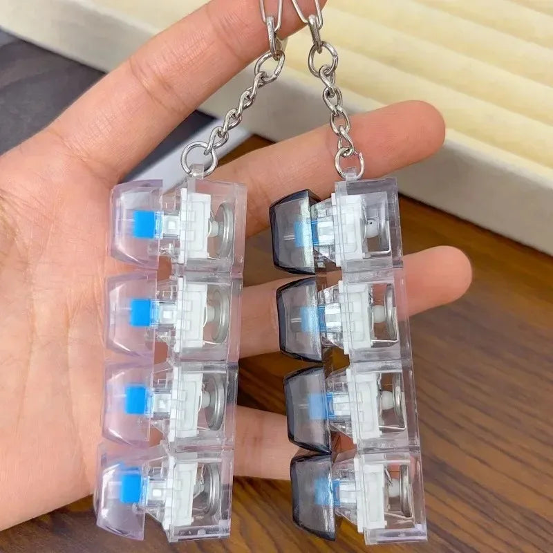 Mechanical Keyboard Fidget Clicker Keychain