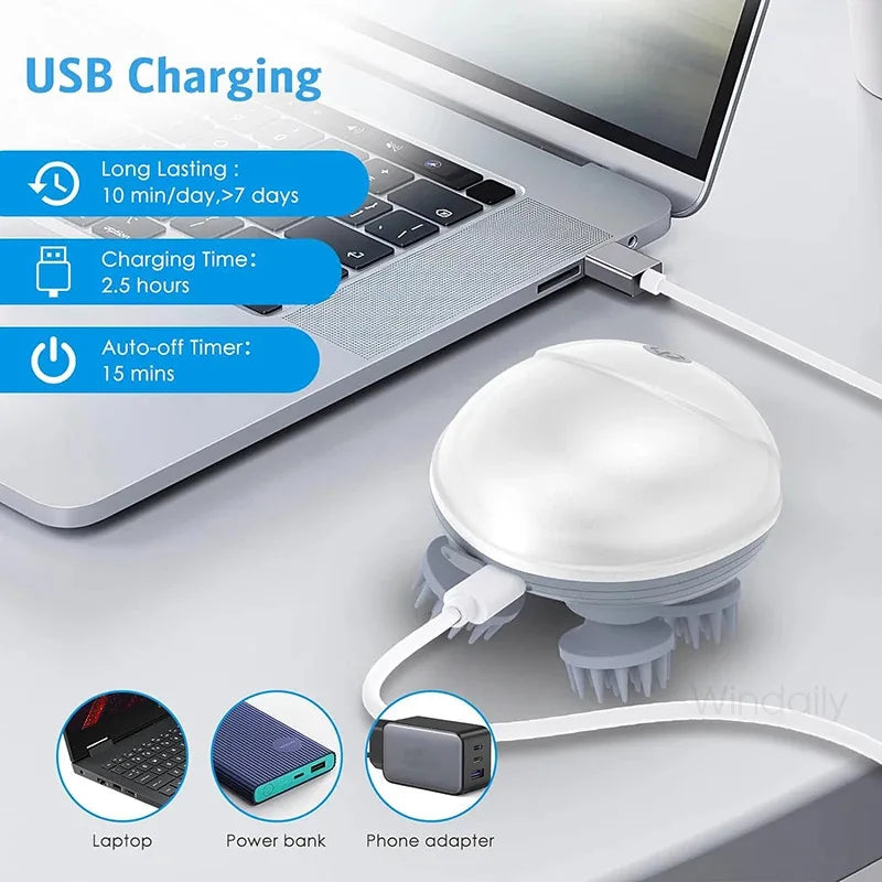 Electric Deep Tissue Scalp & Body Massager