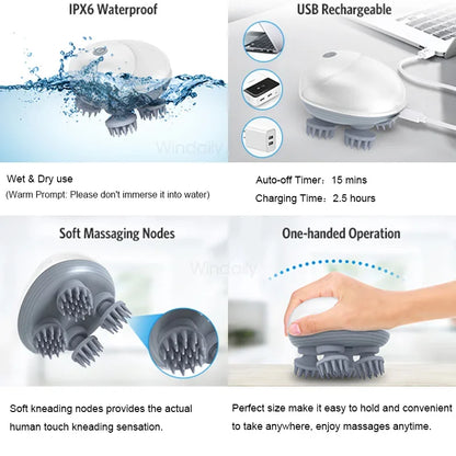 Electric Deep Tissue Scalp & Body Massager