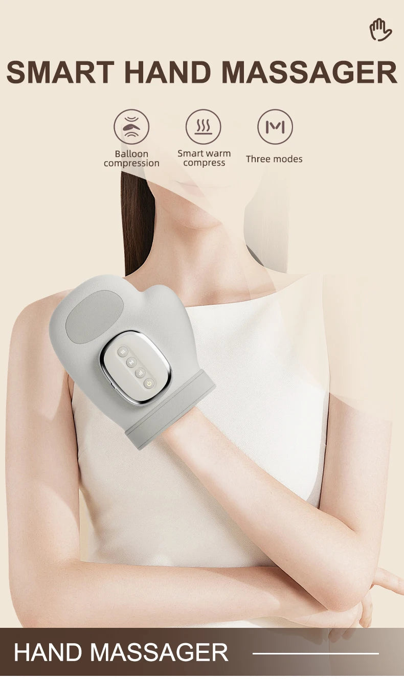 Cordless Heated Hand & Finger Massager Relief