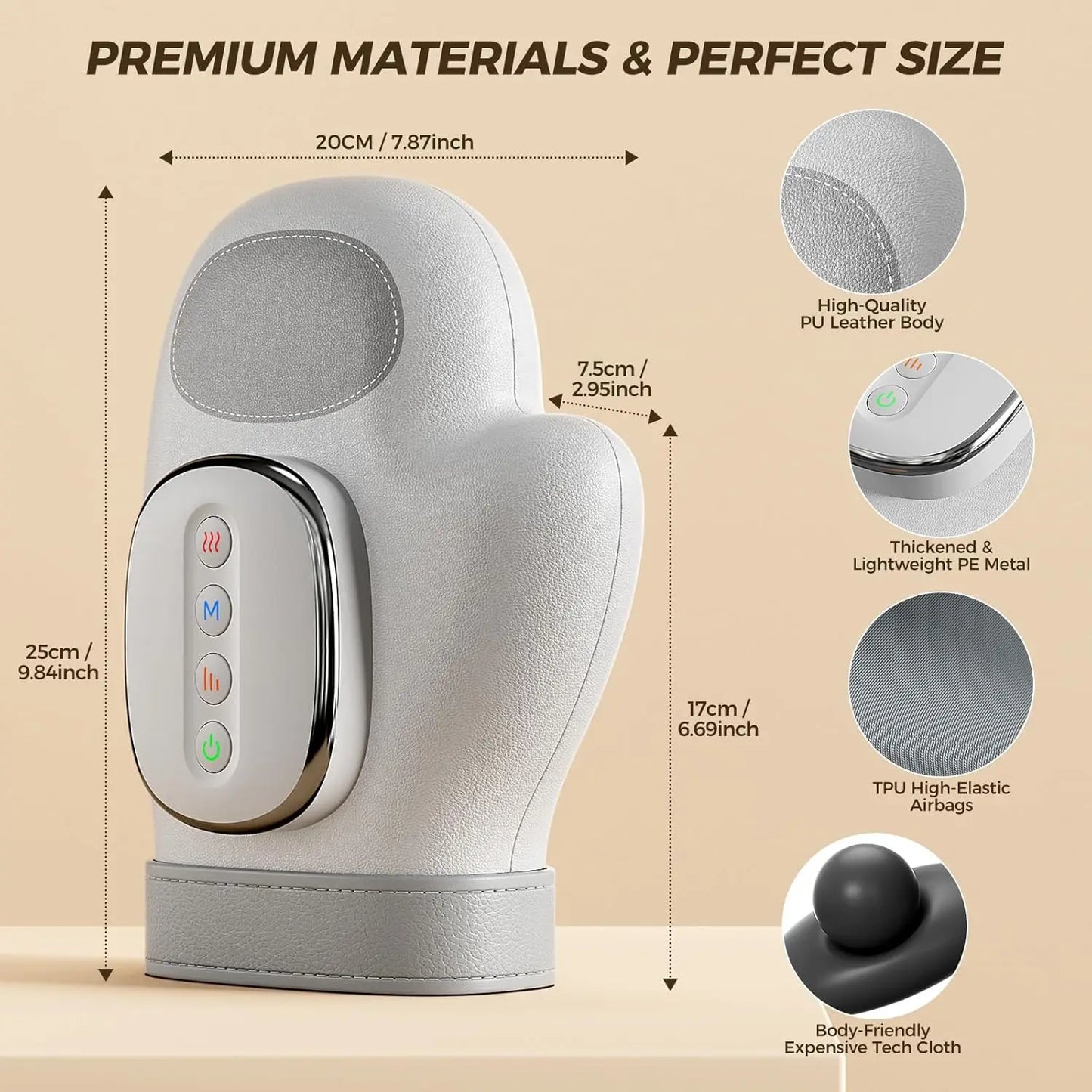 Cordless Heated Hand & Finger Massager Relief