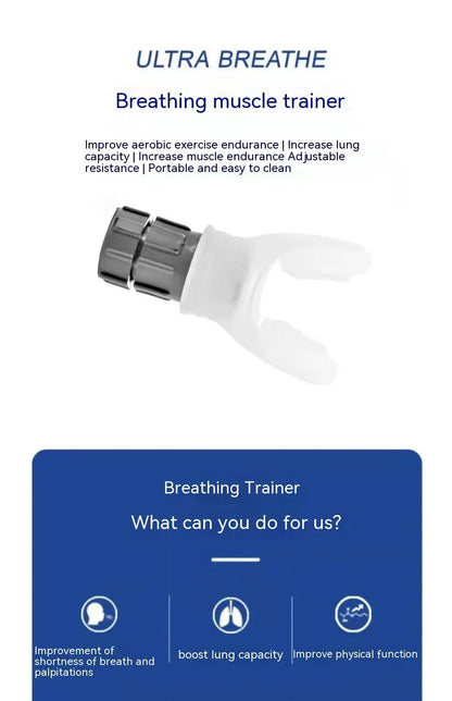 Portable Lung Trainer for Abdominal Breathing Exercises