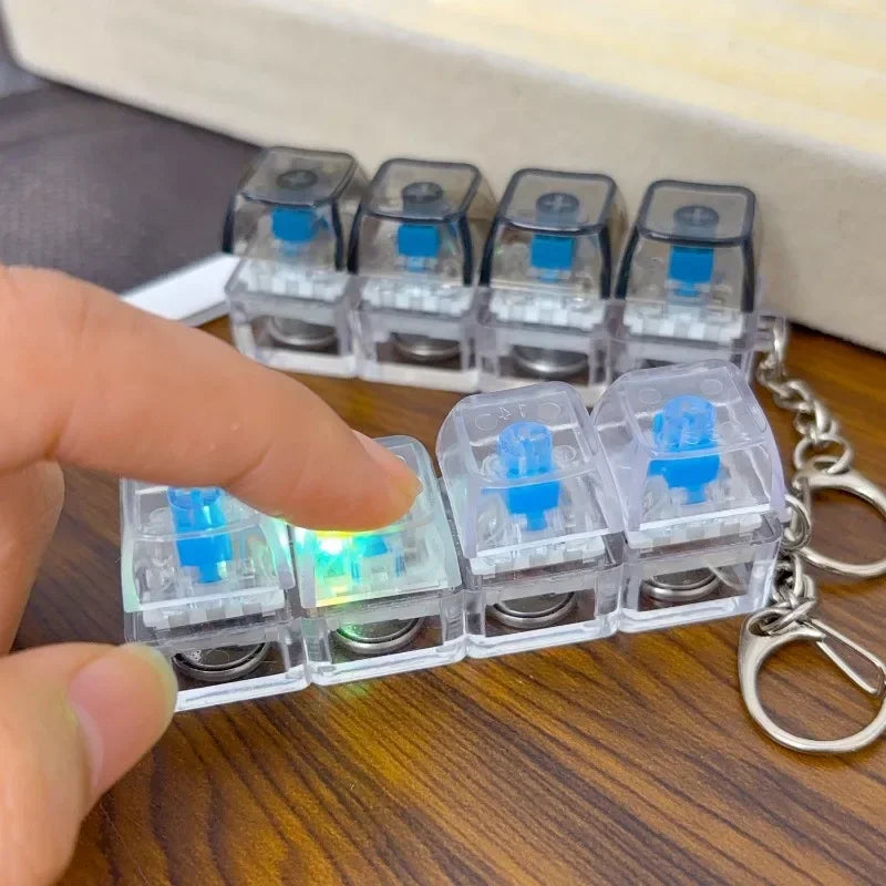 Mechanical Keyboard Fidget Clicker Keychain
