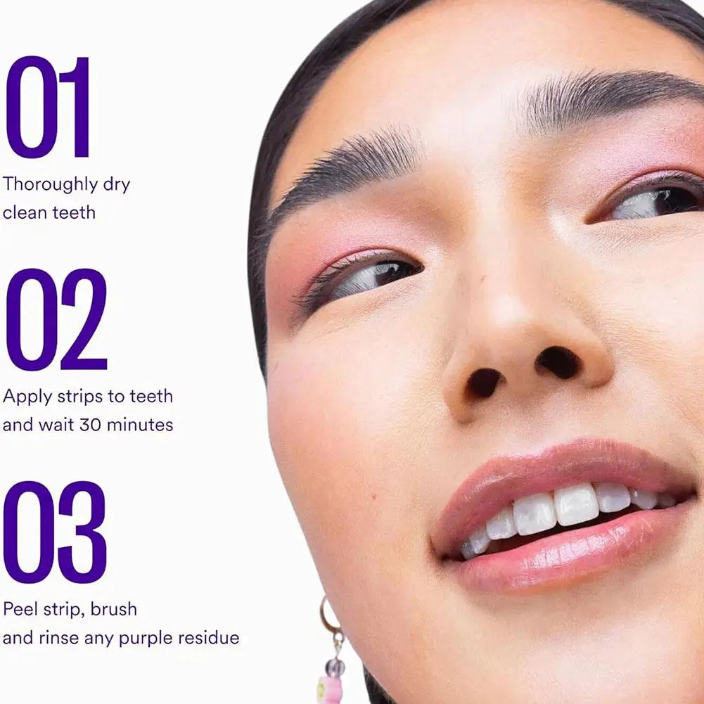 Purple Teeth Whitening Strips
