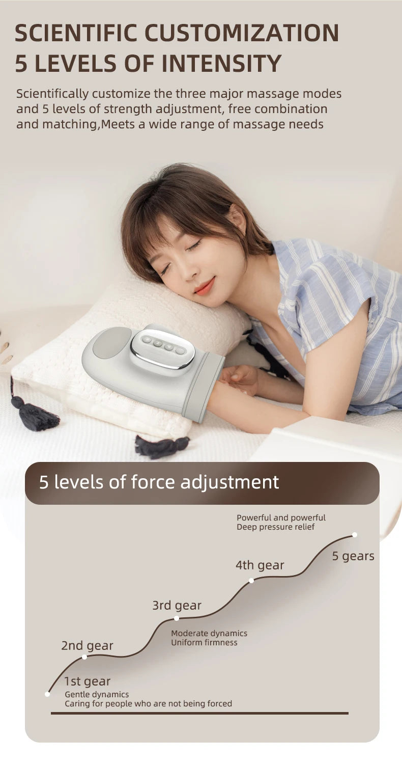 Cordless Heated Hand & Finger Massager Relief