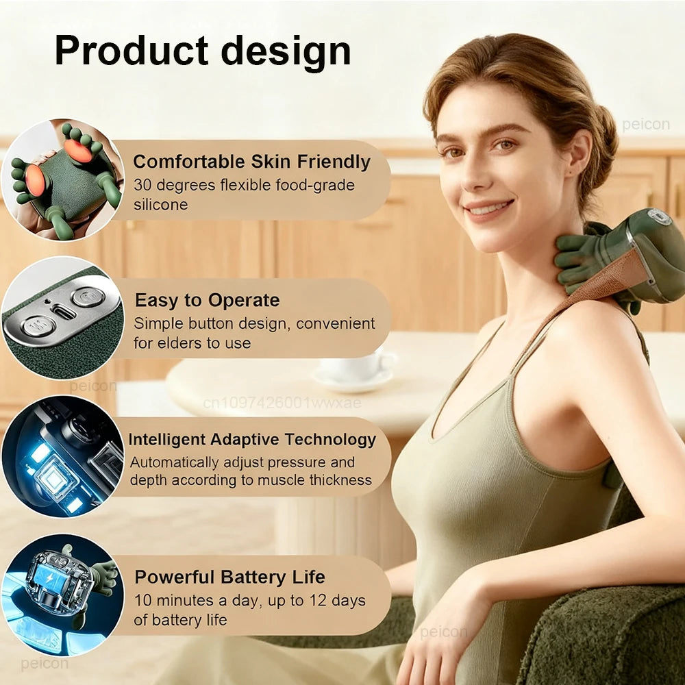 Wireless Heated Neck & Shoulder Massager
