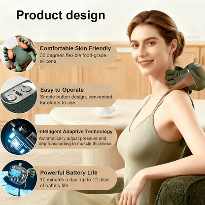 Wireless Heated Neck & Shoulder Massager
