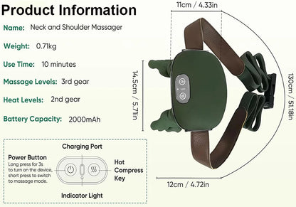 Wireless Heated Neck & Shoulder Massager