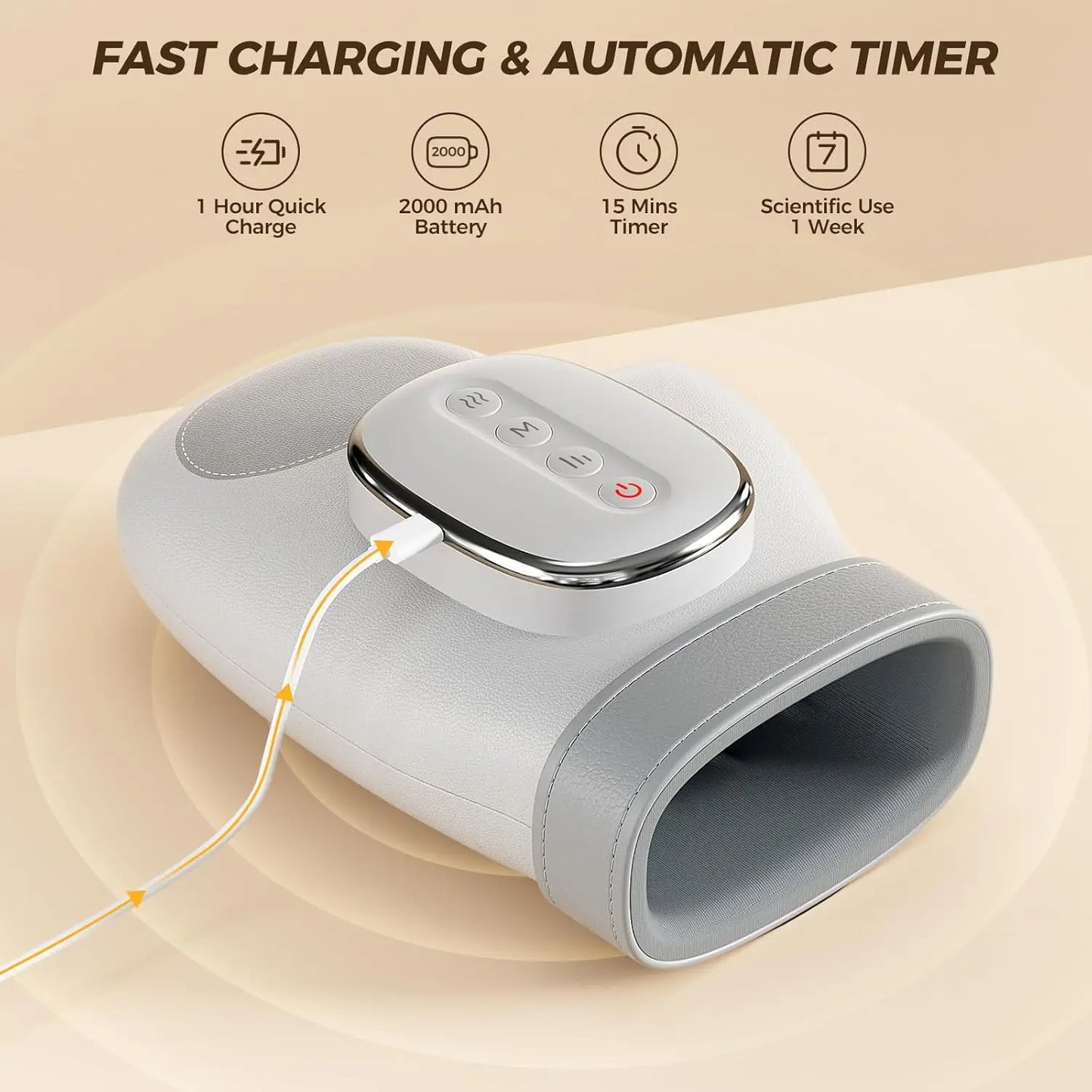 Cordless Heated Hand & Finger Massager Relief
