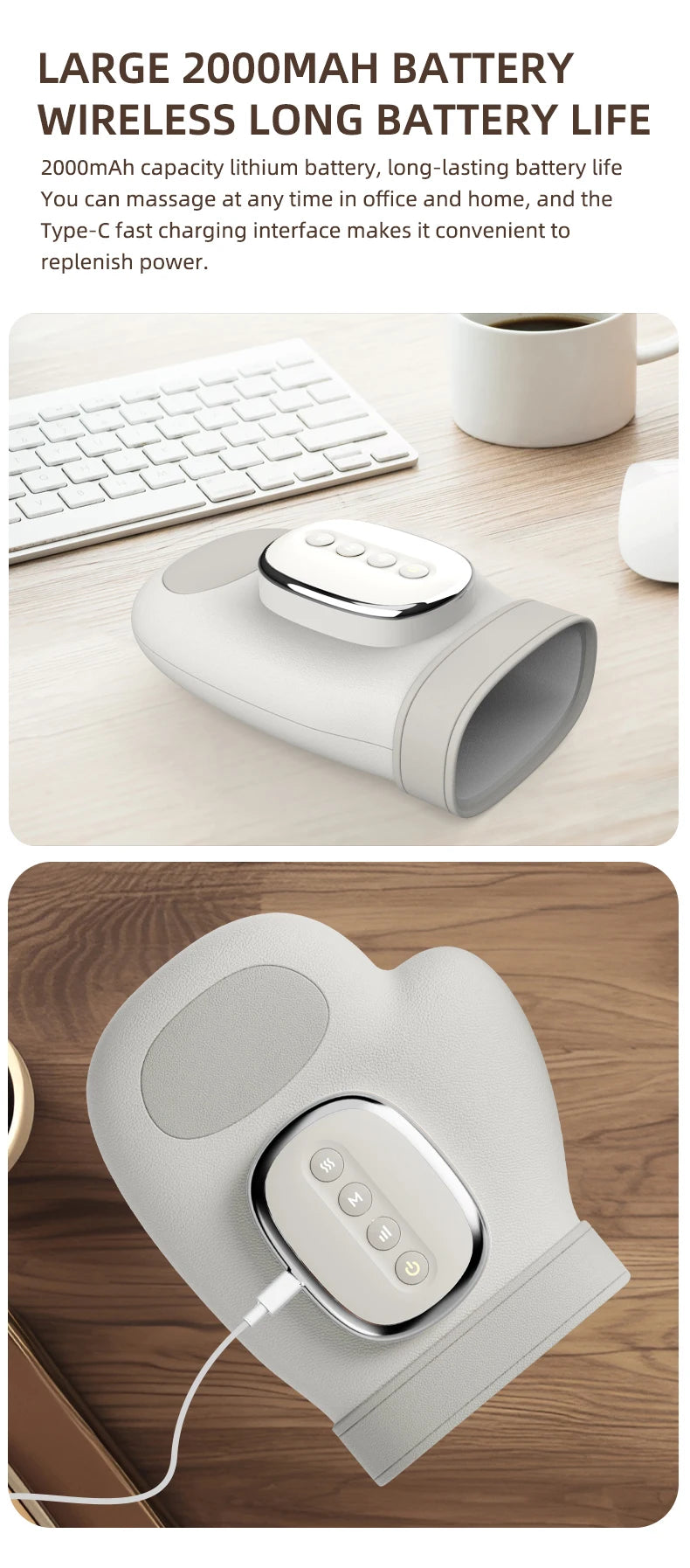 Cordless Heated Hand & Finger Massager Relief