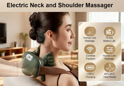 Wireless Heated Neck & Shoulder Massager