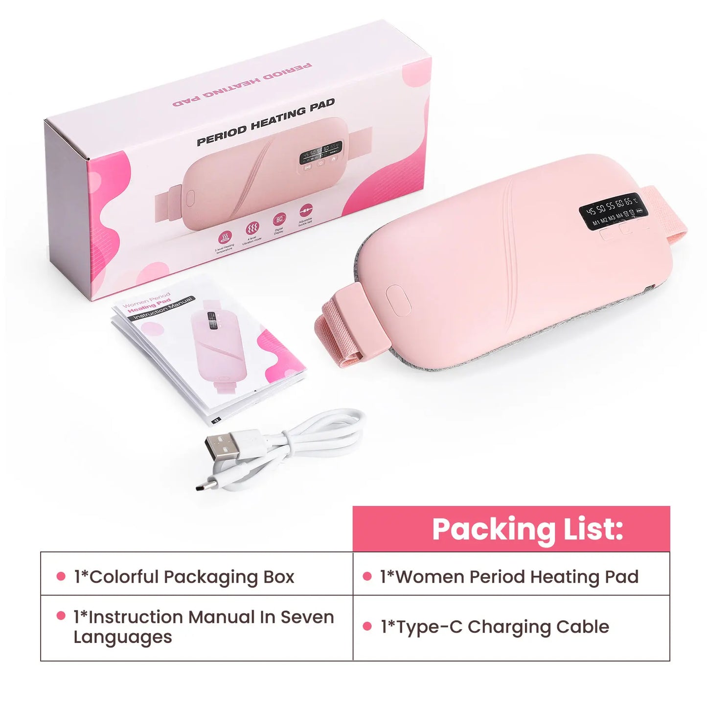 Menstrual Heating Pad for Abdomen Back Pain Relief