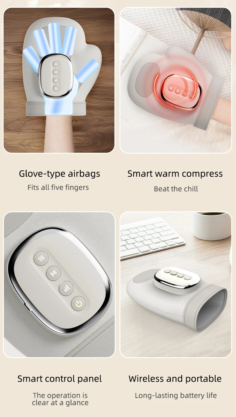 Cordless Heated Hand & Finger Massager Relief