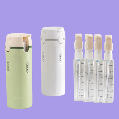 4-in-1 Portable Travel Dispenser Bottle