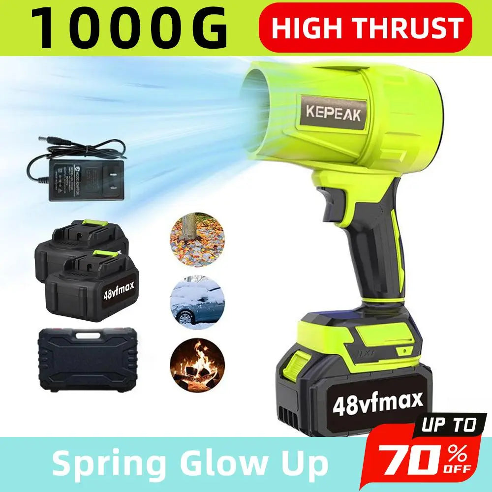 Turbo Jet Blower,Leaf Blower, Violent Turbo Fan, Pure Copper Motor,Car Drying after Wash, Handheld Snow Blower,Cordless Turbo Power Air Duster,Home Improve,Garden Mainte Holiday Gifts